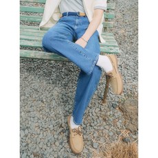 매장정품 빈폴 BEANPOLE MEN 슬림 여름 데님 팬츠 - 블루 250346