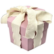 兔子立體手作卡片 生日卡片 - 可愛造型手作質感生日祝福, 粉+白, 1箱/盒