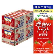 일본토마토 쥬스 itoen 수면의질을 향상 이상적 토마토 [일본기능성표시식품], 24개, 200ml