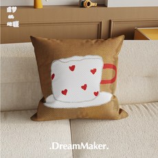 DreamMaker 櫻桃冰奶昔 夏季冰絲抱枕, 我的草莓牛奶 夏季冰絲款, 1個