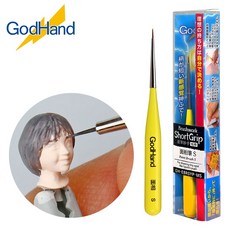 GodHand 面相筆 ShortGrip系列 模型彩繪筆, 1個, S號