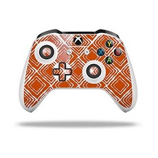 XBOX One SX 컨트롤러와 호환되는 WraptorSkinz 데칼 비닐 스킨 랩 - 웨이비 번트 오렌지컨트롤러 미포함, XBOX One SX 컨트롤러와 호환되는 Wraptor
