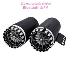 전자 자전거 블루투스 아날로그 사운드와 Huality 전기 오토바이 배기관 스피커, 4) B.12V BT AND FM