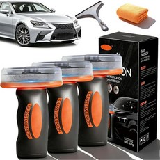 휴대용 유리 오일 필름 리무버 2026년형 신차 클리너 클리닝 브러시 Q4 가드 윈드실드 및 에멀젼 코팅 자동차 창문 크리스탈 클리어 뷰 2pc, 3pc