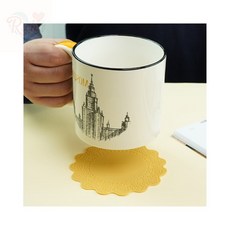 레이스컵받침 우드티코스터, 골든크림