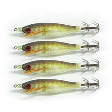 만쿨필수템 블랙타이거 느면나오는 느나에기 [전제품 야광], #5 전갱이, 4개, 5.5g