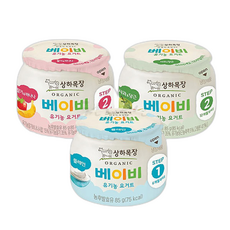 매일 상하목장 베이비요거트 딸기바나나+사과당근+플레인/총X/혼합형, 1개, 85g