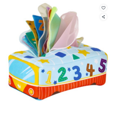 캐스비 유아용 튼튼 티슈촉감놀이, MIX (혼합색상), 5개