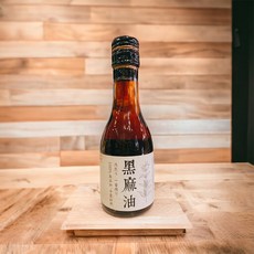 展榮商號 冷壓純黑麻油 初榨黑麻油 純芝麻, 1個, 冷壓黑麻油-180ml