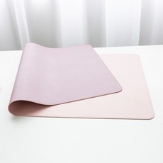 양면 테이블 책상 매트 마우스패드 테이블 식탁 매트, 연핑크+진핑크 양면매트