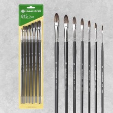 화홍 유화&아크릴 겸용붓 No.815(F) 7본조 Set