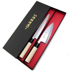Houcho.com 야나기바 나이프 & 데바 세트 사카이 아카네자쿠라, 1개