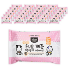 에티펫 손발 엉덩이 깨끗 반려동물용 물티슈, 80개입, 1개