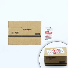 5Pcs/1Set 1:12 미니 시뮬레이션 카톤 모조 익스프레스 빌 골판지 상자 인형 집 미니어처 가구 액세서리 장, 02 Box 5Pcs, 01 빠른, 02 Amazon