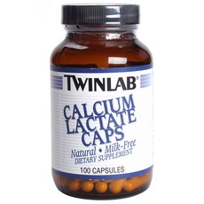 TWINLAB 乳酸鈣膠囊, 100顆, 1罐