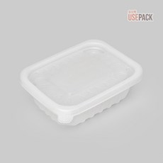 EH 사각 반 죽용기 소 50개 반투명 세트, 1개, 50세트