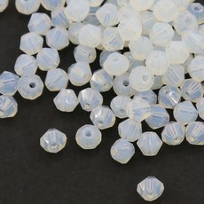 크리스탈 비즈 주판알 4mm 투명 유리 마름모 비즈공예재료, 1세트, A6055