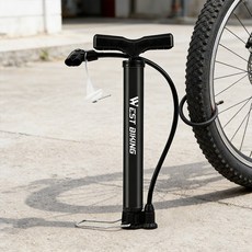 고압 펌프 자전거 미니 휴대용 농구공 산악 자전거 액세서리, 1개, 블랙