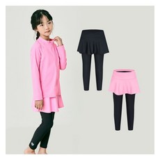 아레나 A4BG1GE01 PNK 에브리데이 여아동 레저 9부 랩스커트 레깅스