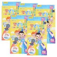 캐리와친구들 열냉각시트 6매입 5박스 냉각젤시트 유아 아기 열날때 해열패치, 5개