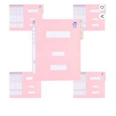 서일화일 친환경 정부화일, 분홍, 10개