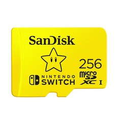 SanDisk 256GB 任天堂 Switch 專用 MicroSDXC 記憶卡, 1個