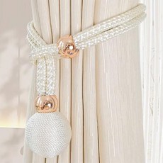 커튼 후사고리 묶기끈 커텐 고정 스트랩 5P 커텐집게 커튼홀더 묶는끈 타이백 홀더 커튼끈 커튼정리, 실버