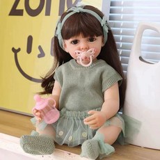 실리콘 리본돌 베이비 전신 애착인형 구형 소녀 촬영 키덜트, 옵션 4
