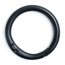 Matchwood 圓形彈力快扣-消光黑, 黑色