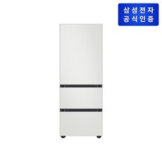 (삼성전자) 비스포크 김치플러스 3도어 키친핏 김치냉장고 313L (RQ33DB74D201/코타 화이트)(삼성 직거래 공식인증점)(배송/설치/폐가전 회수), RQ33DB74D201, 코타 화이트