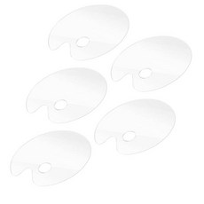 다한진 아크릴팔레트 타원형(소)220mm165mm2mm, 투명, 5개