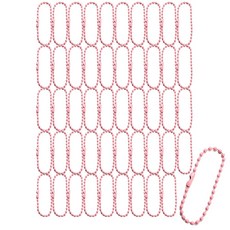 칼라군번줄 WDS, 50개, 핑크