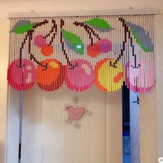 체리 비즈발 만들기 인테리어 문발 체리비즈발 비즈봉 완제품 A. 70cm, B. 70cm