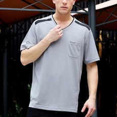 RATOPS瑞多仕 男透氣彈性涼感衣 DB8580 學院灰色 M碼