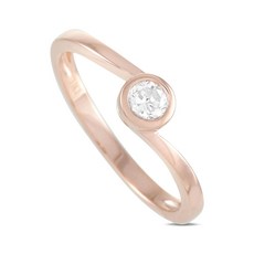 LB 익스클루시브 중고 14K 로즈 골드 다이아몬드 링