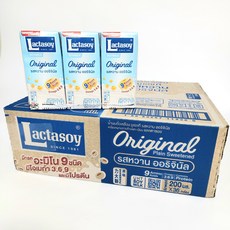 락타소이 두유 오리지널맛, 200ml, 36개