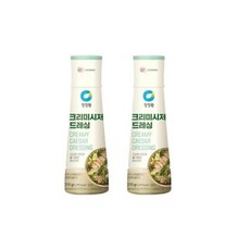 청정원 크리미시저 드레싱 315g 2개 샐러드 브런치 카페 홈파티 홈메이드요리, 1개