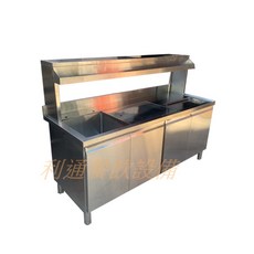 利通餐飲設備 不鏽鋼飲料吧台 雙水槽 儲冰槽 滴水盤, 詳見包裝, 詳見包裝, 詳見包裝