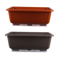 큰화분 자동급수형 텃밭 화분 (물통포함) 59000EA 1EA, 브라운