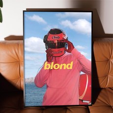 포스터월드 인테리어 포스터 빈티지 액자 감성 거실 현관 그림 프랭크오션 FR 10, A4 사이즈(210x297mm), A4포스터만 구매