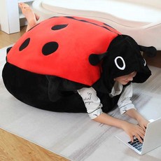 무당벌레 입는 인형 여성용 전신 거북이 껍질 침낭 옷, 1.5미터 무당벌레 침낭