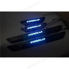 豐田 TOYOTA 12代 ALTIS 迎賓踏板 門檻條 門邊保護貼 (Corolla/Altis 適用), ALTIS字母,普通銀色