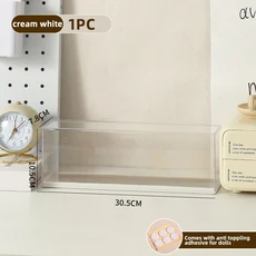 트렌디한 블라인드 박스 디스플레이 스탠드 수제 장난감 자동차 액세서리 인형 선물 보관 상자 투명하고 보, 05 Cream White M