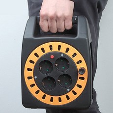 캠핑 릴선 20m 4구 활동 야외 포장마차 콘센트 연장선 코드릴 작업선 멀티탭 릴 전기