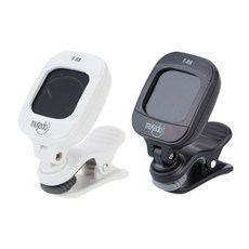MusdoT-5S 회전식 LCD 휴대용 전자 디지털 클립형 튜너, 06 20pcs white