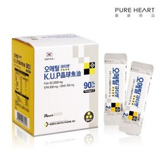 【K.U.P】韓國進口高純度微粒晶球膠囊魚油，守護全家人的健康, 1個