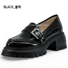 엘칸토 GD80 여성 키높이 로퍼 통굽 플랫폼 로퍼 여성구두 데일리 캐주얼 신발 6CM