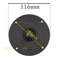 HIFIDIY LIVE 4~4.5 인치 트위터 스피커 유닛 블랙 실크 멤브레인 4/8OHM 30W ATreble B1S-95/100/103/104/, 02 8 OHM, 09 B1S-116
