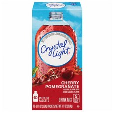 Crystal Light 크리스탈 라이트 체리 석류 드링크 믹스 1.1oz(33.4g) 6팩, 33.4g, 1개입