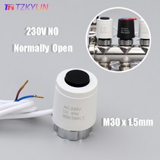 바닥 난방 밸브 정상 개방 NO AC 230V 전기 열 액추에이터 매니폴드 온도조절기 M30x1.5, 01, 5 Pieces 230 NO